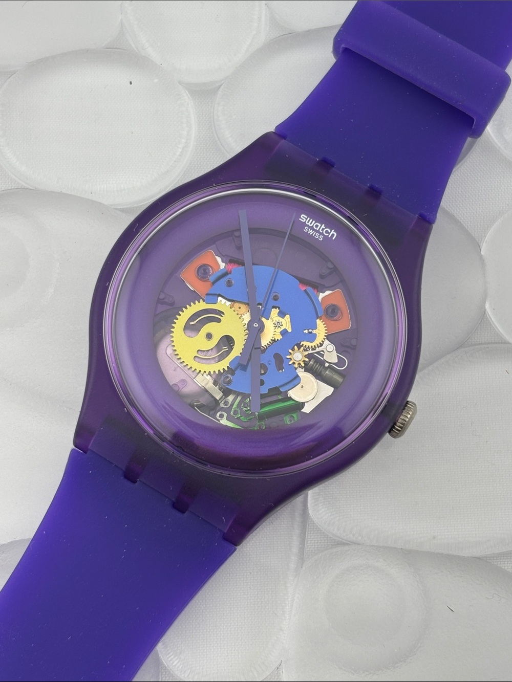 Swatch Watch - SUOV100 - PURPLE LACQUERED